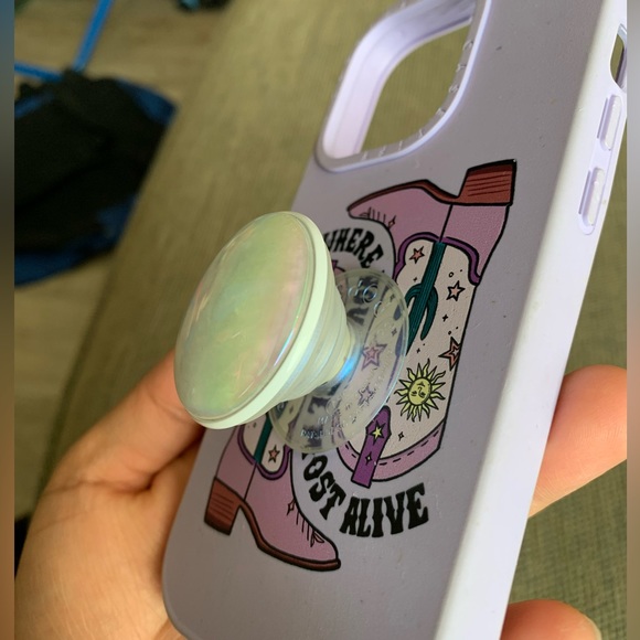 CASETiFY iPhone 14 Pro Case impact Protective Case with 2 pop sockets Purple EUC - Picture 13 of 16